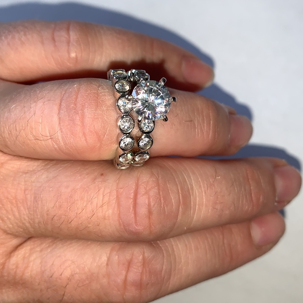 Ring set - Sterling Silver - Size 5 - Picture 2 of 6